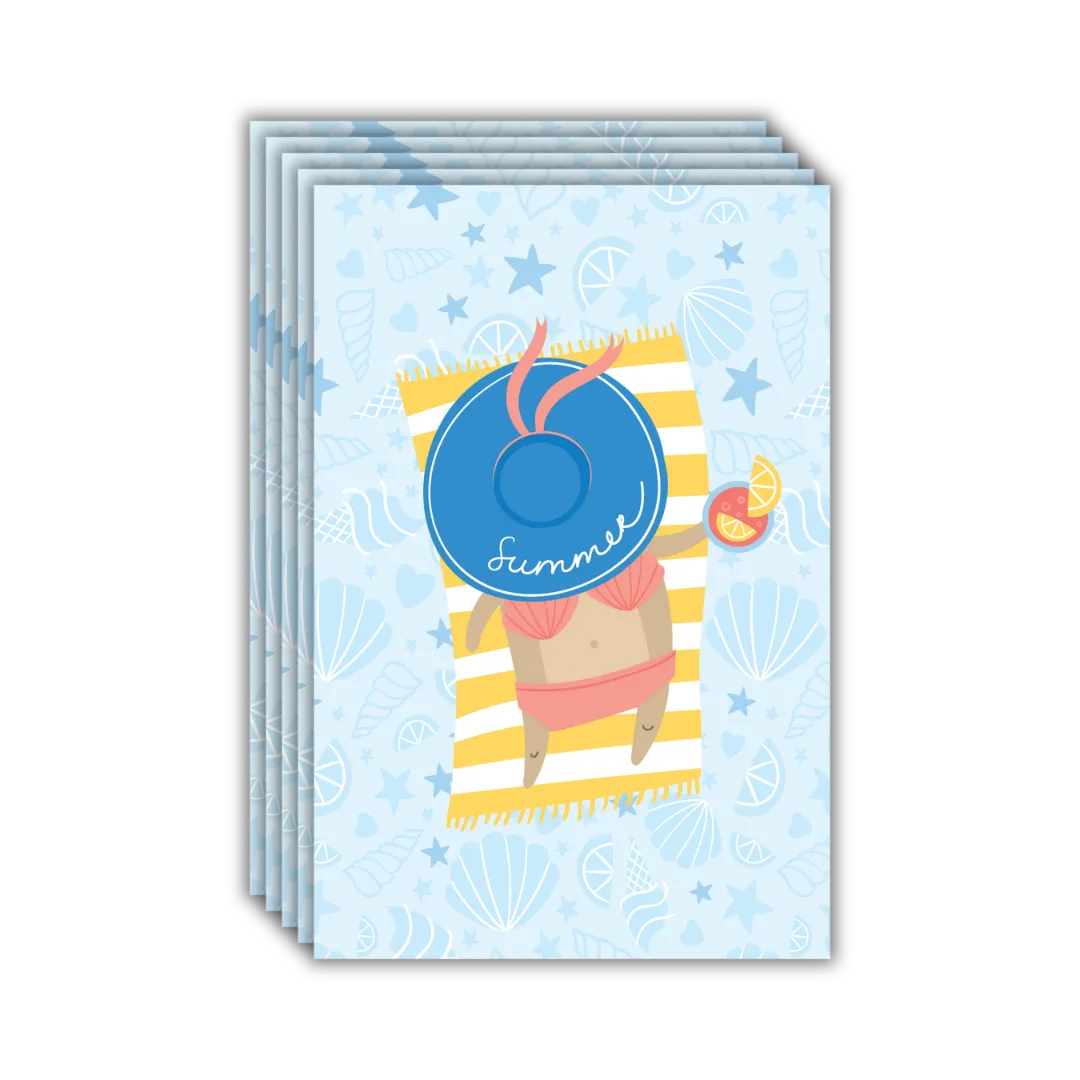 Summer Beach Postcards - Four Bears Sticker Club