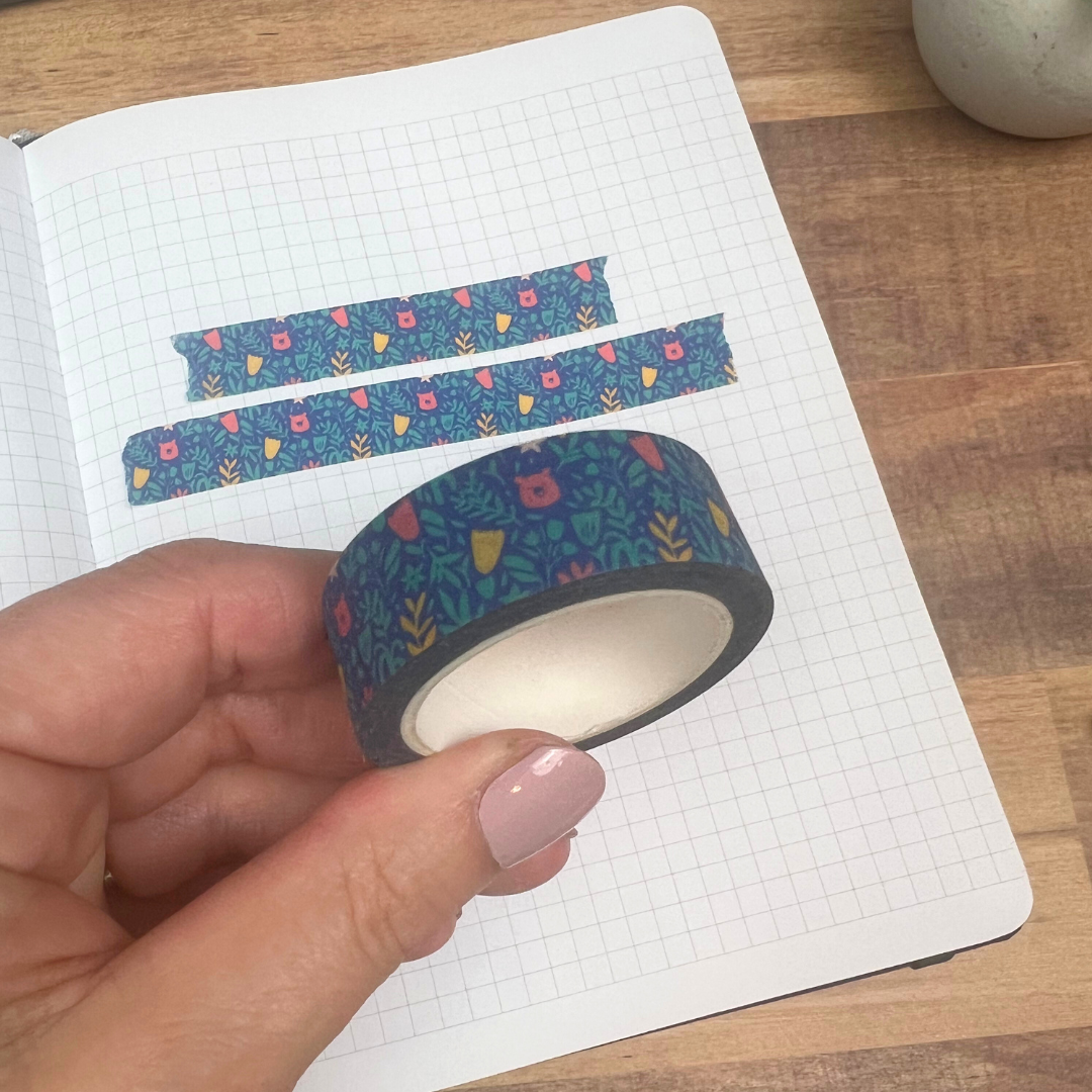 Bear in Bloom Washi Tape