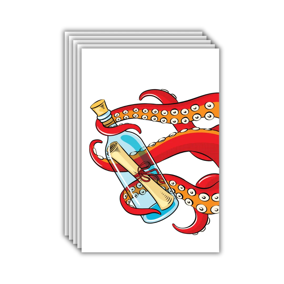 Tentacle Postcards - Four Bears Sticker Club