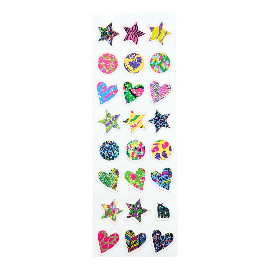 Animal Print Shapes - Four Bears Sticker Club