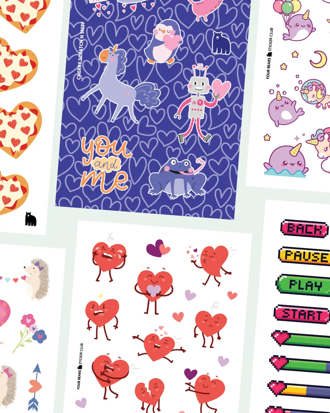 January 2024 Little Kids - Four Bears Sticker Club