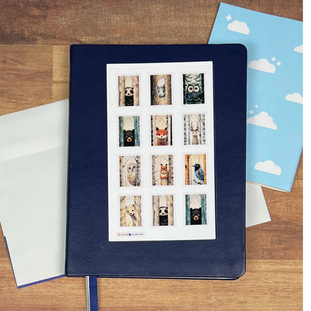 Woodland Faux Stamps