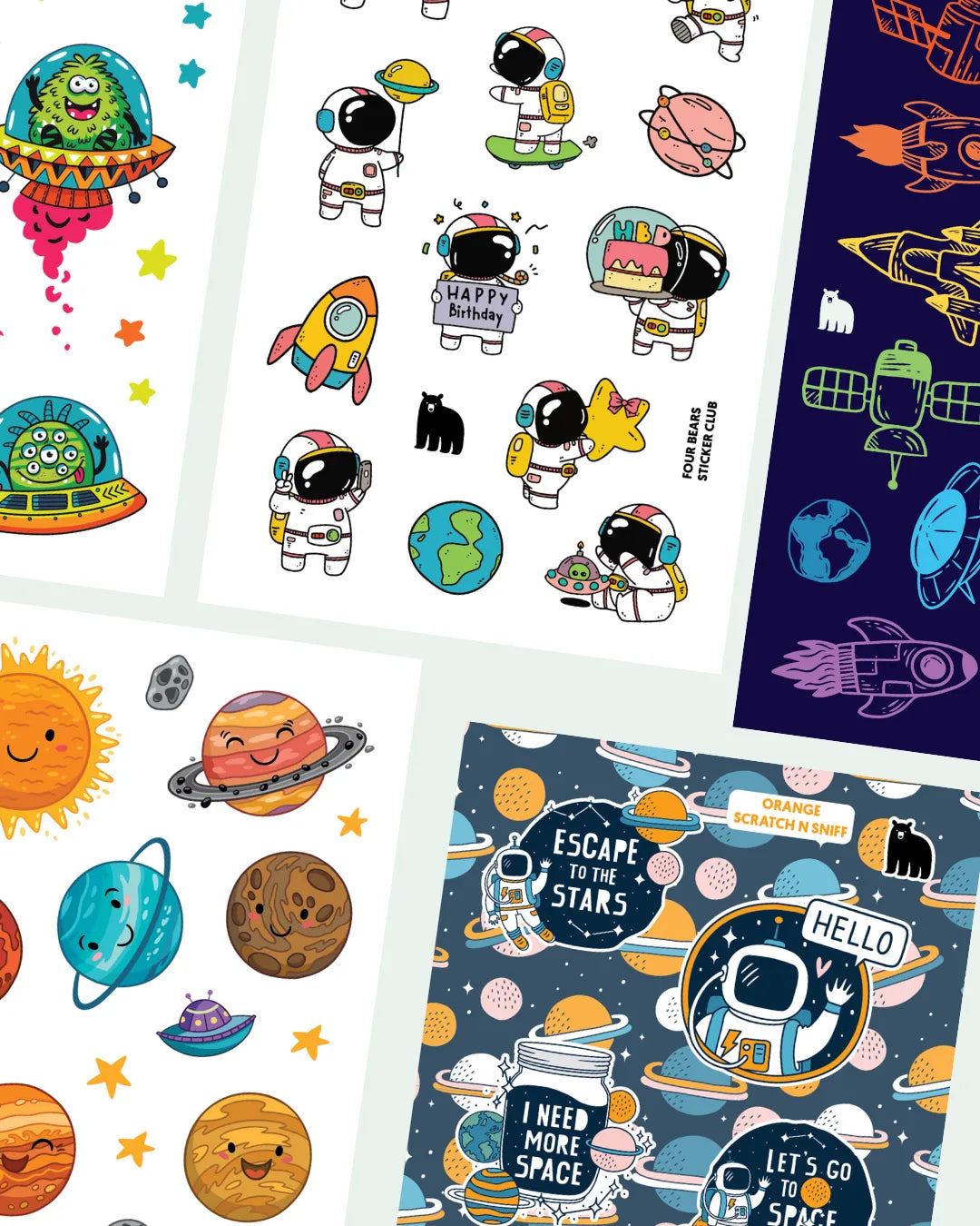 November 2023 Little Kids - Four Bears Sticker Club