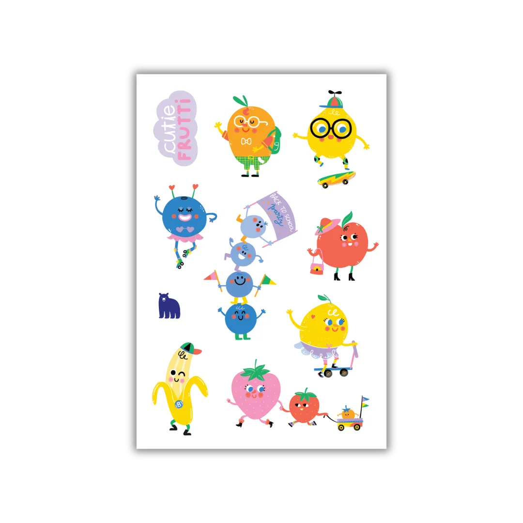 Cutie-Frutti - Four Bears Sticker Club
