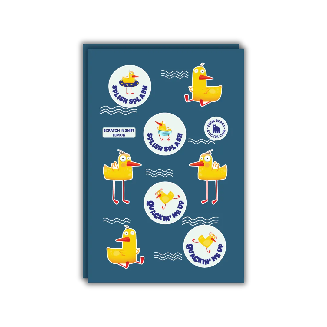 Quackin' Me Up - Four Bears Sticker Club