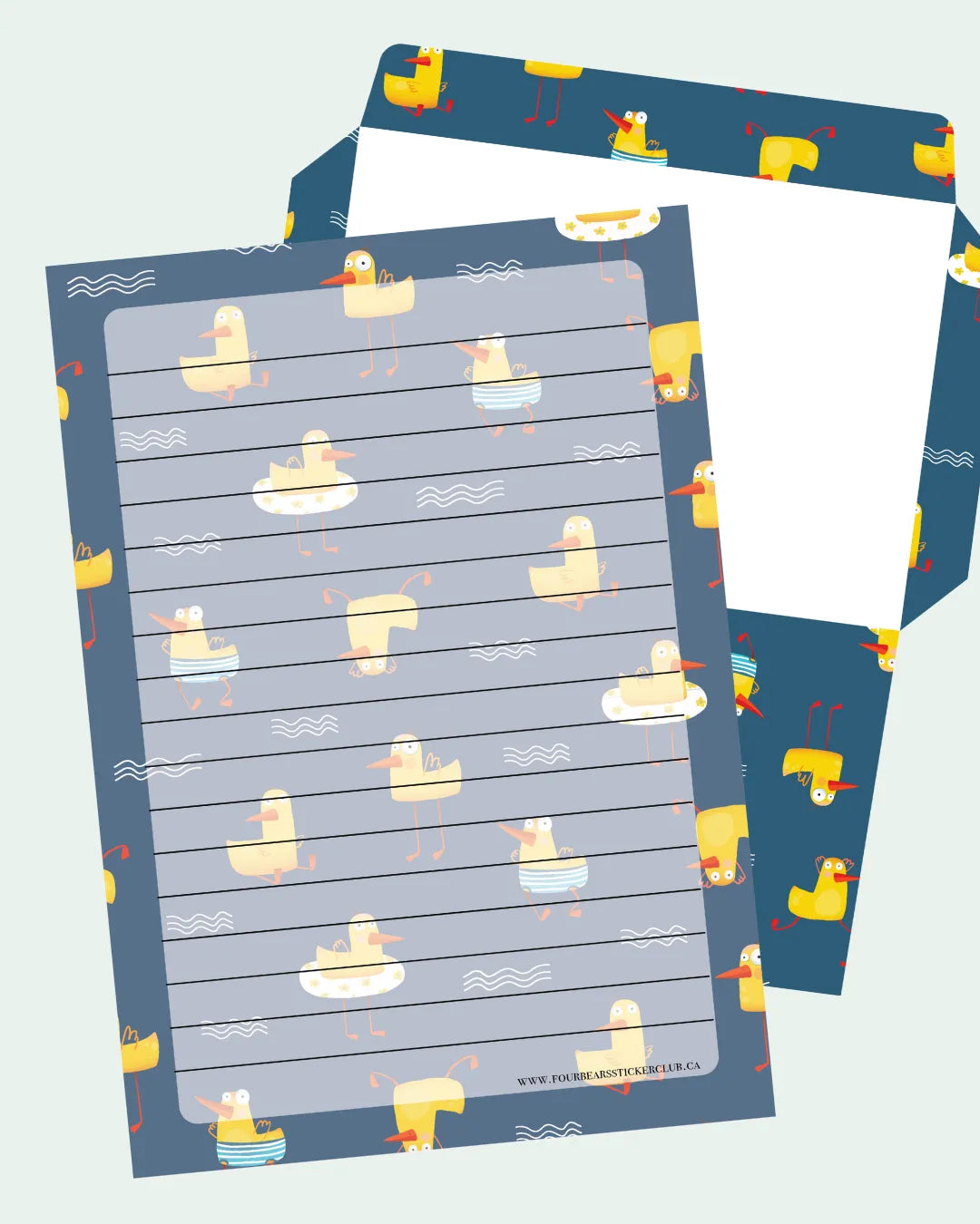 Duck Stationery - Four Bears Sticker Club