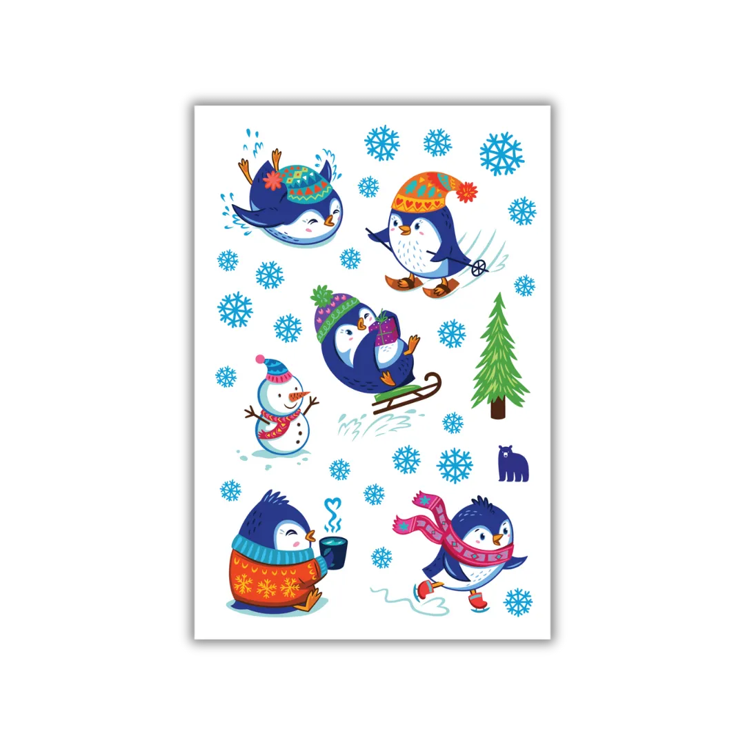Penguin Party - Four Bears Sticker Club