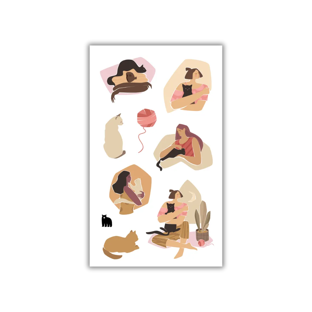 Cat Lady - Four Bears Sticker Club