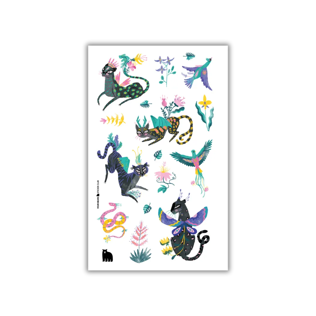 Jungle Spirits - Four Bears Sticker Club