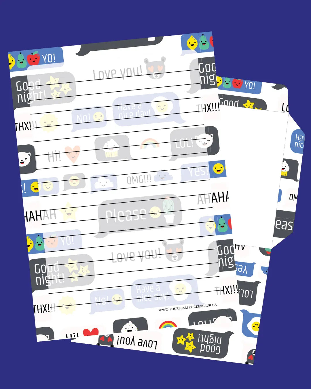 Emoji Text Stationery