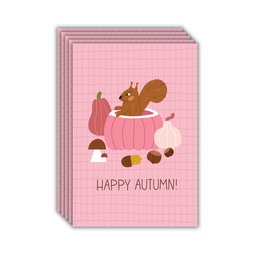 Happy Autumn Postcards