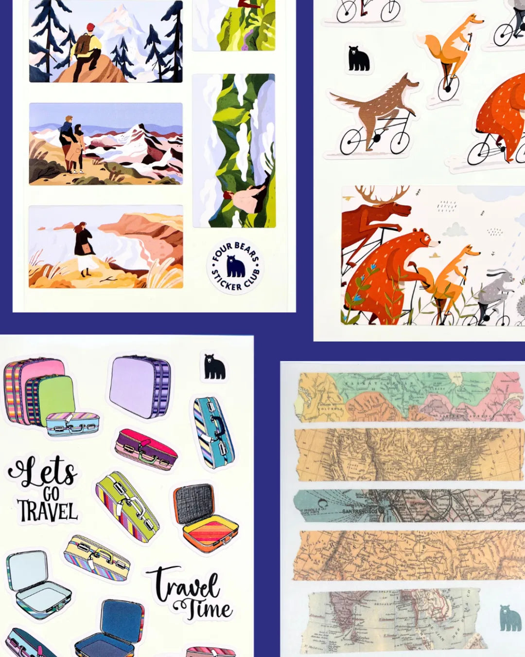 May 2023 Big Kids - Four Bears Sticker Club