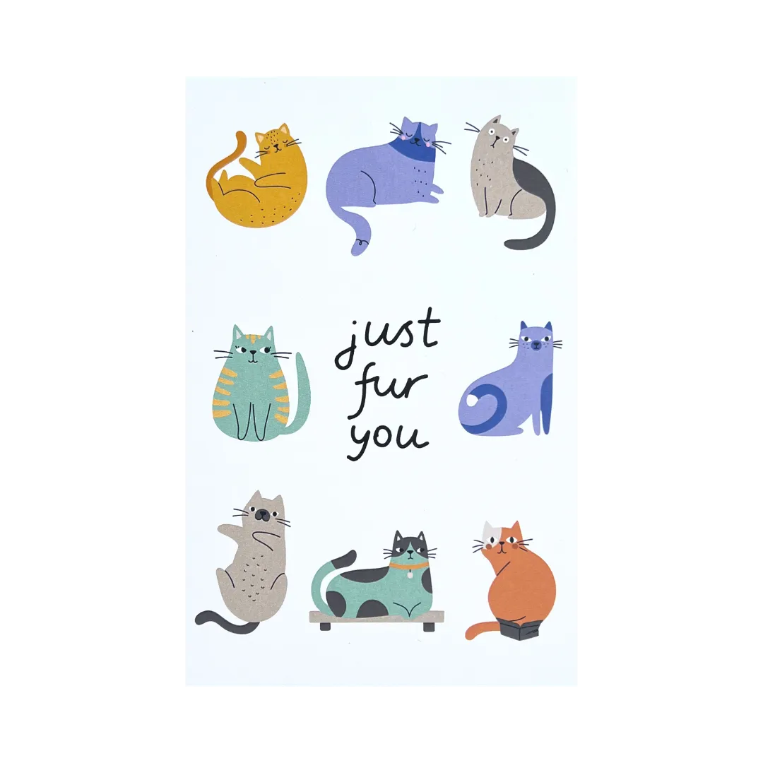 Just Fur You Postcards - Four Bears Sticker Club