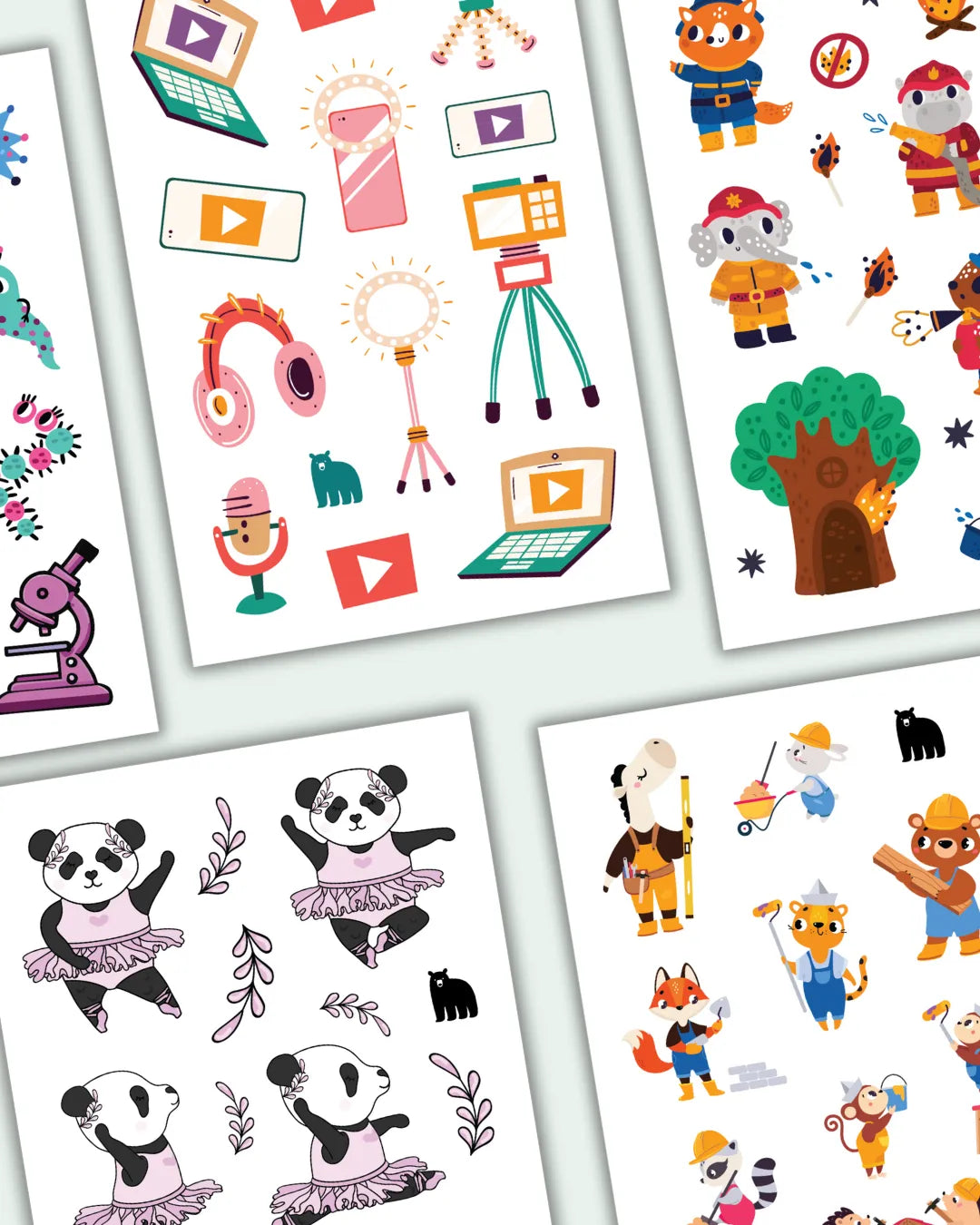 February 2024 Little Kids - Four Bears Sticker Club