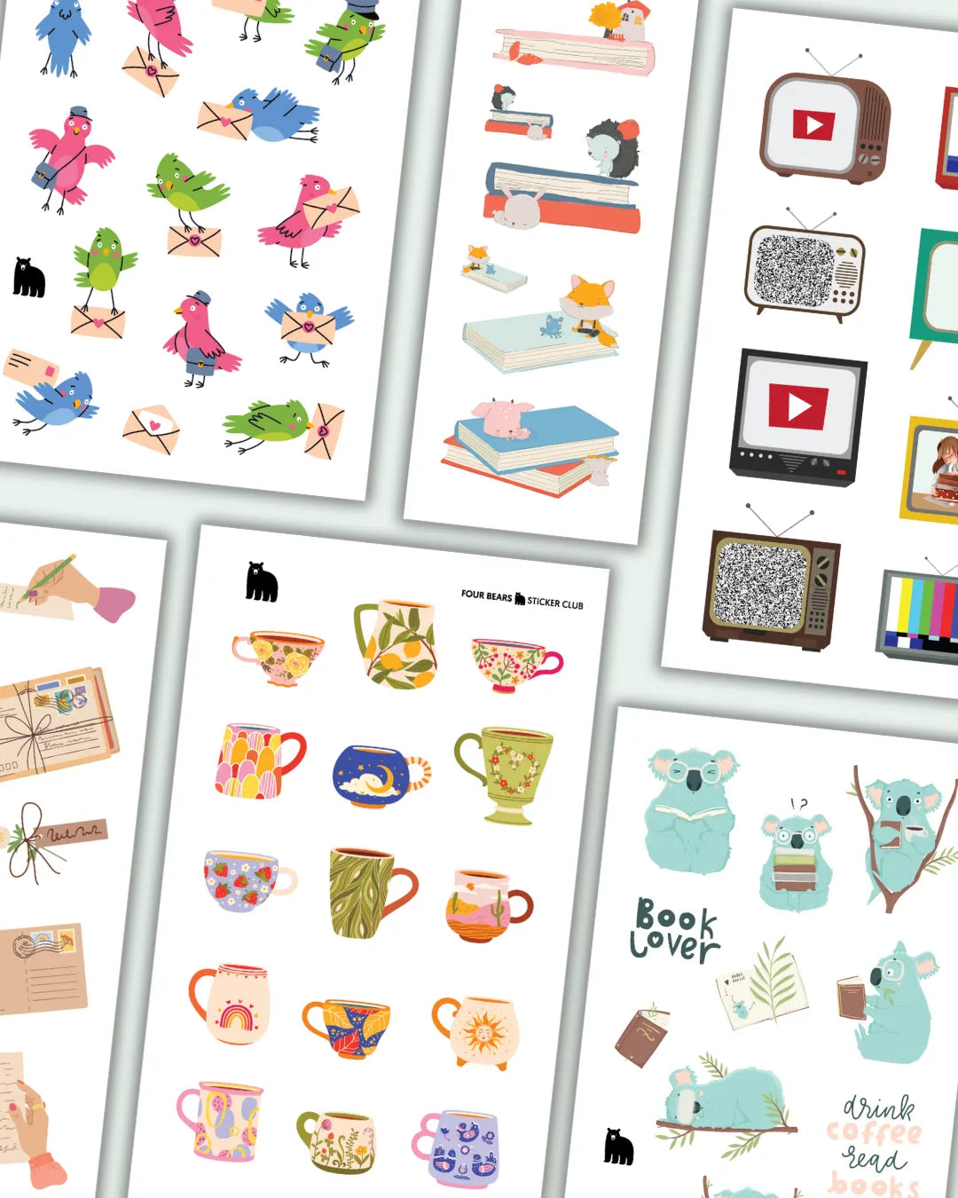 February 2024 Big Kids - Four Bears Sticker Club
