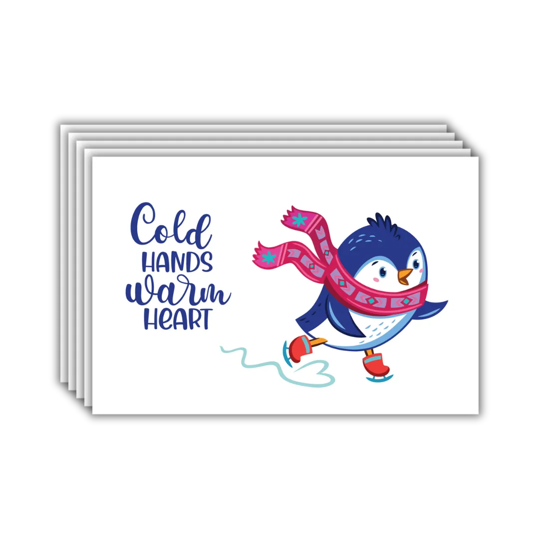 Cold Hands Warm Heart Postcards - Four Bears Sticker Club