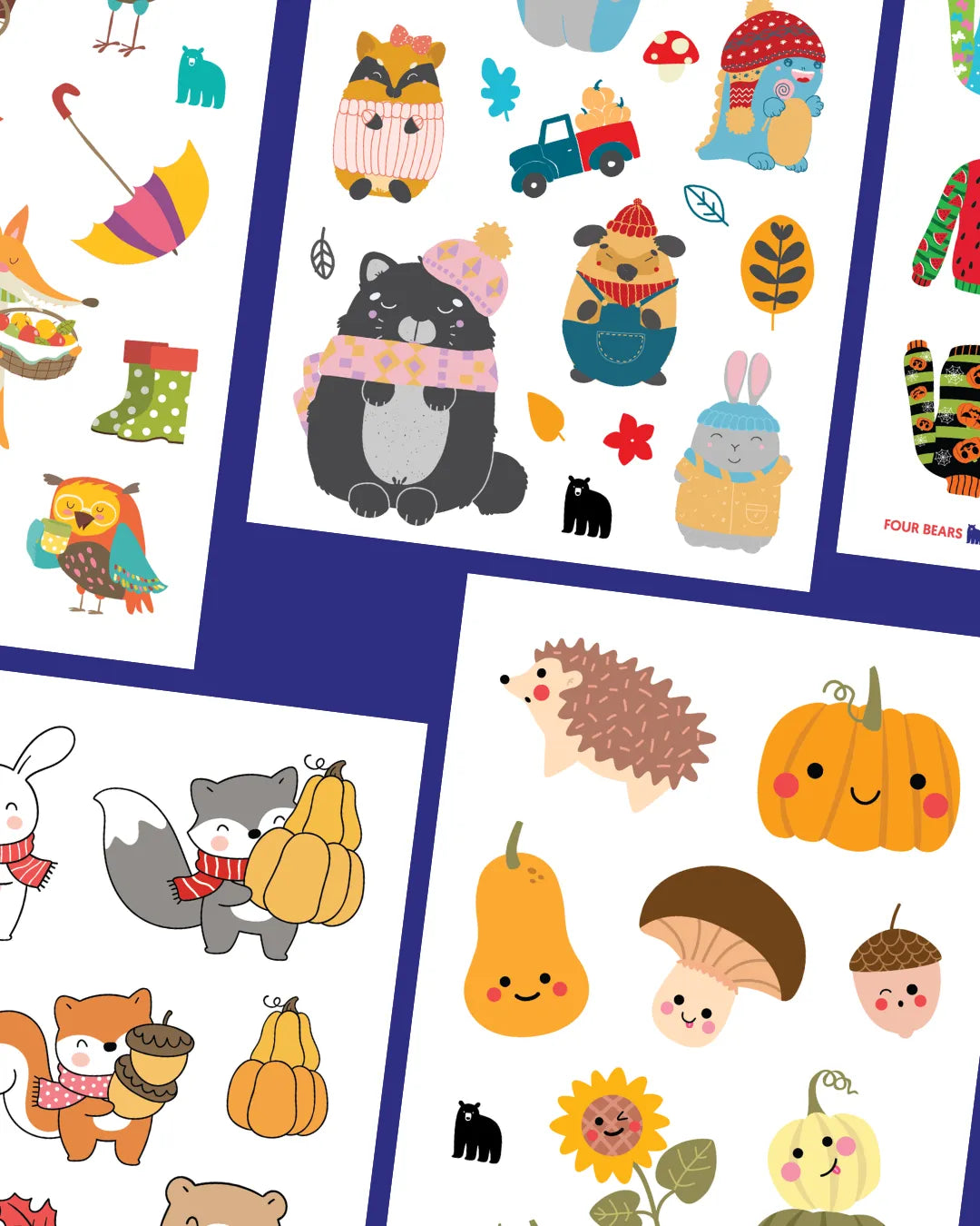 September 2023 Little Kids - Four Bears Sticker Club