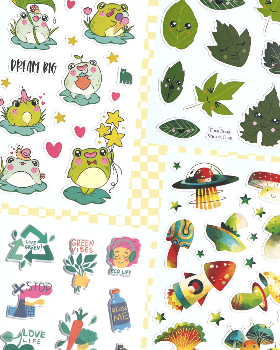 April 2023 Little Kids - Four Bears Sticker Club