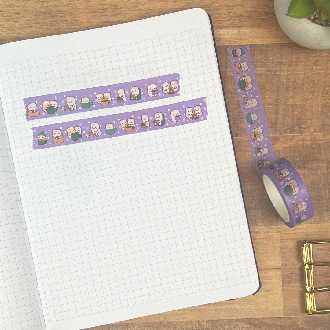 Hot Cocoa Friends Washi Tape