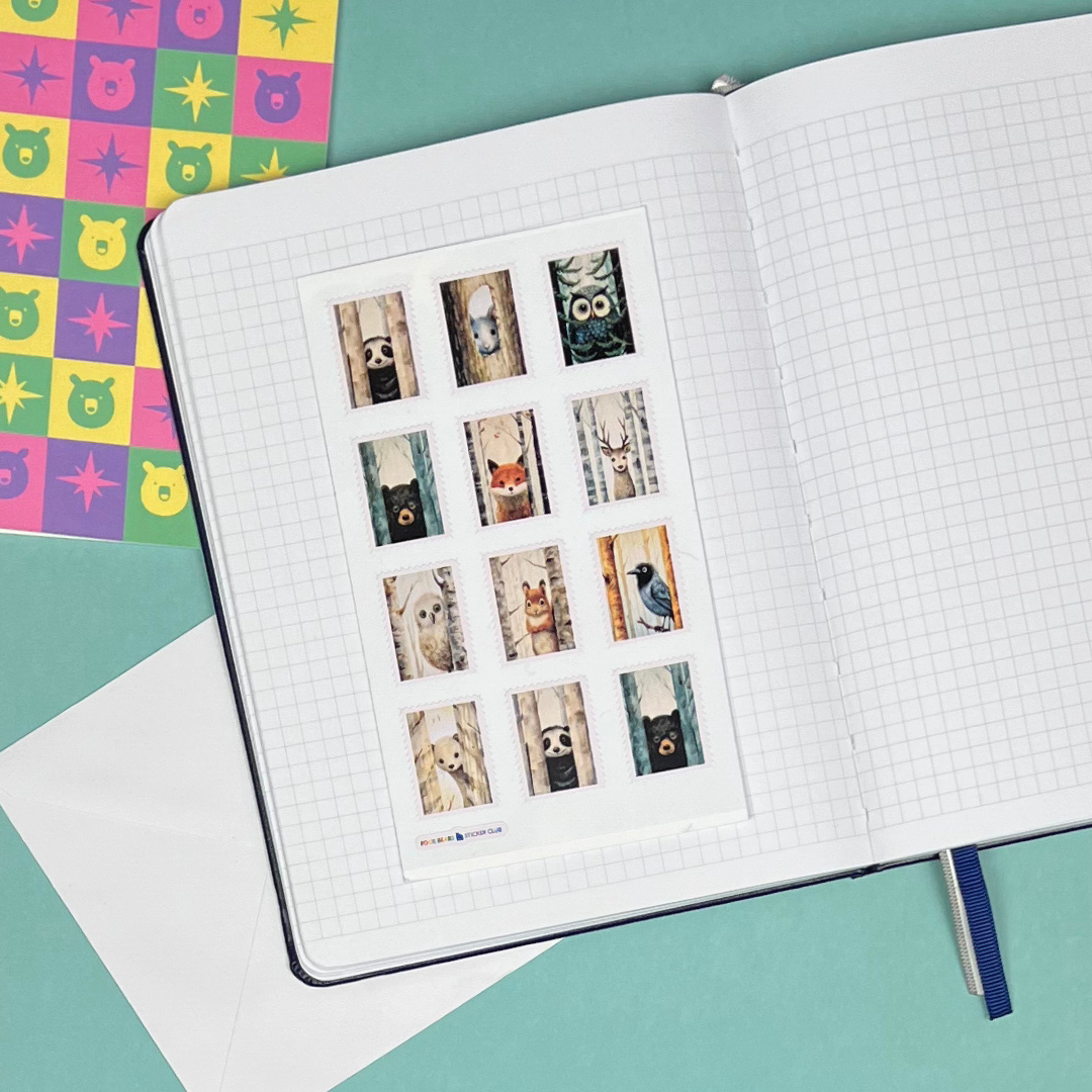 Woodland Faux Stamps