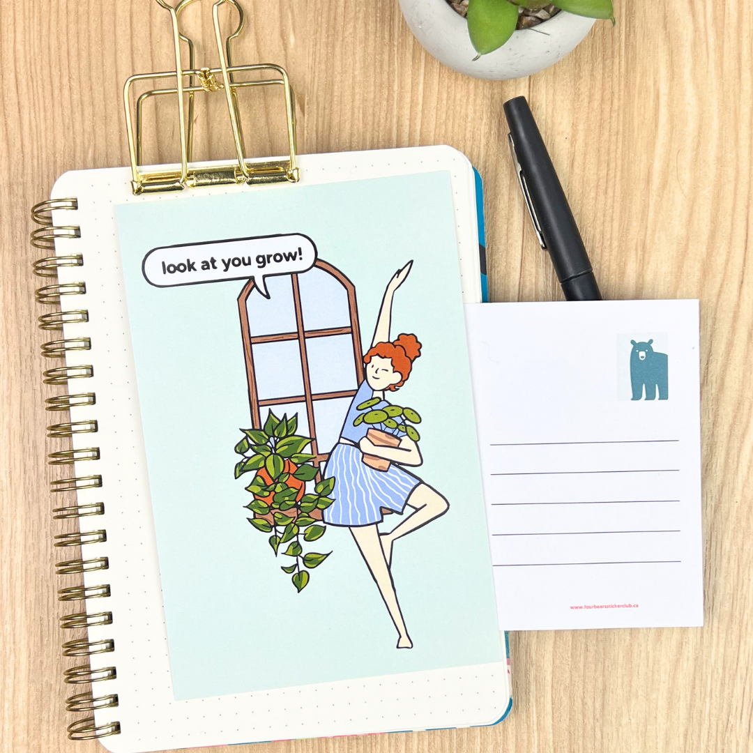 Look At Your Grow Postcards