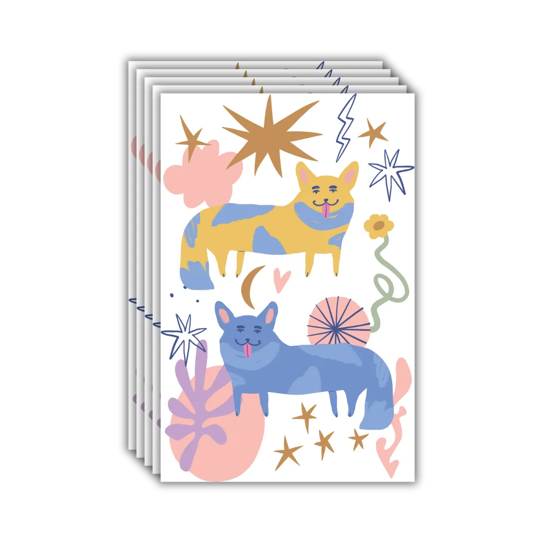 Corgi Postcards - Four Bears Sticker Club