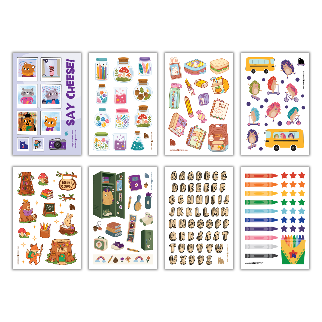 August 2026 Little Kids Sticker Club