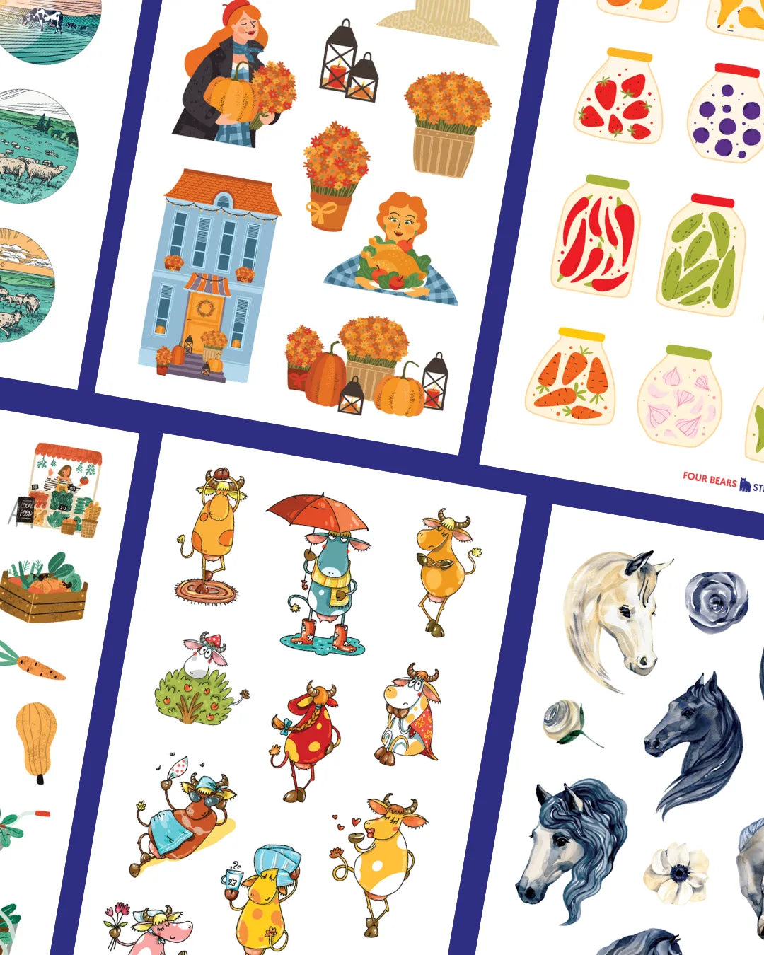 October 2023 Big Kids - Four Bears Sticker Club