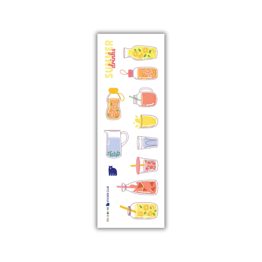 Summer Sips - Four Bears Sticker Club