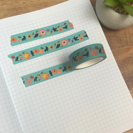 Crows In Bloom Washi Tape