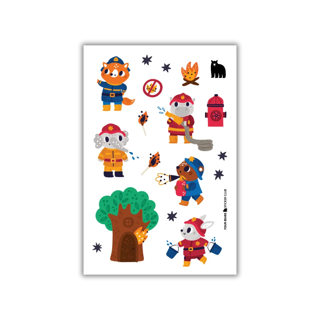 Fireman Friends - Four Bears Sticker Club