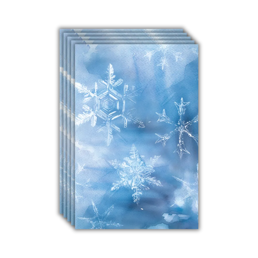 Snowflake Postcards - Four Bears Sticker Club