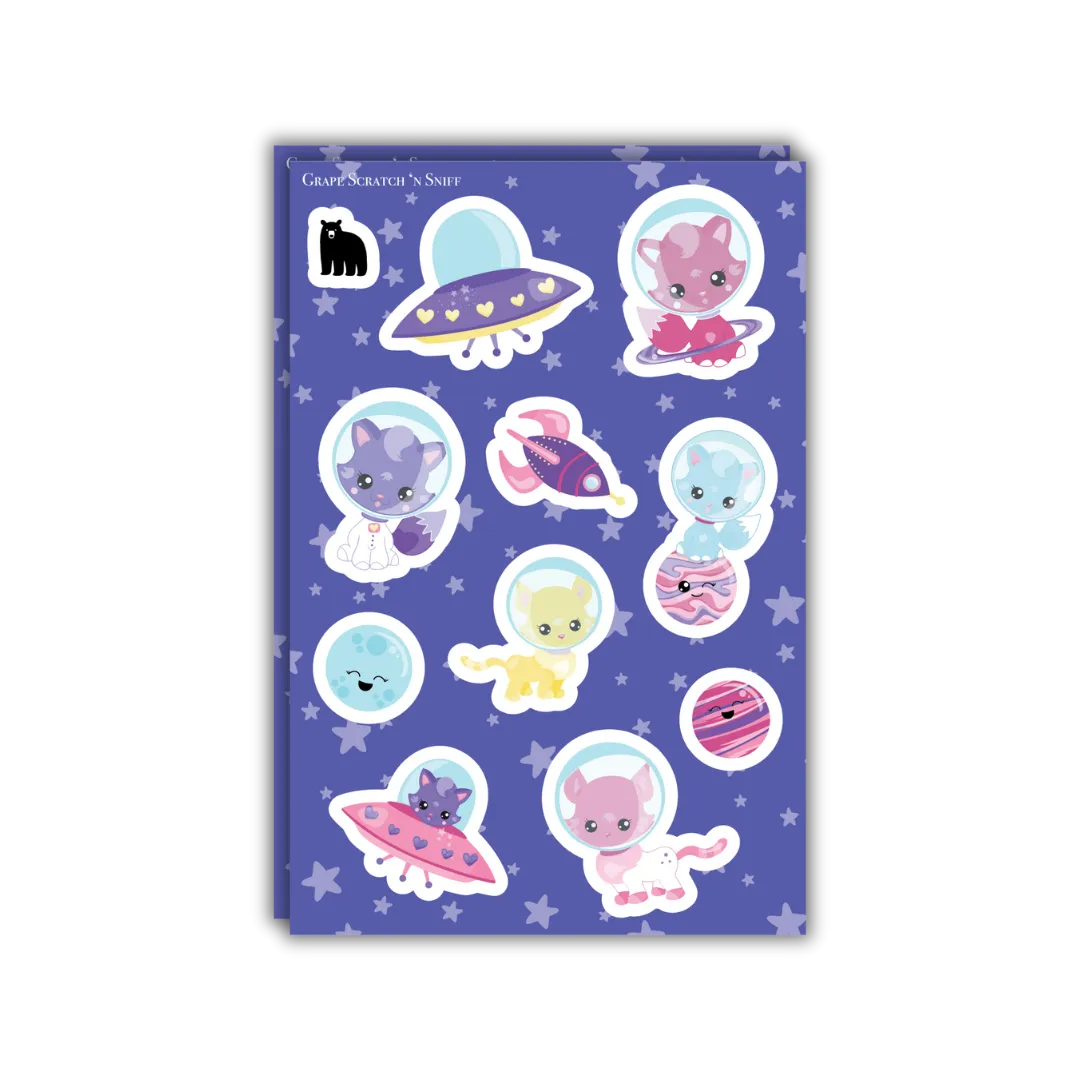 Cosmic Cats - Four Bears Sticker Club