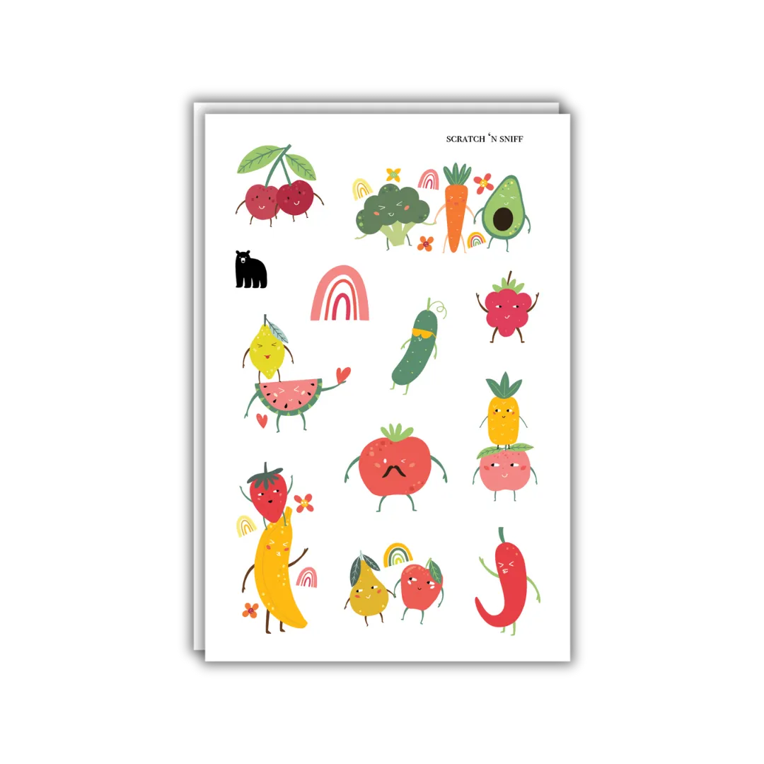Fruity Friends - Four Bears Sticker Club