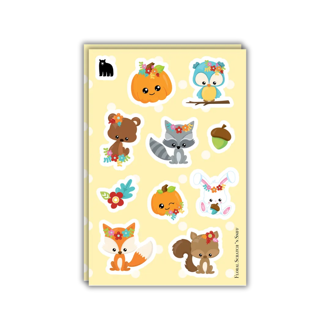 Floral Fall - Four Bears Sticker Club