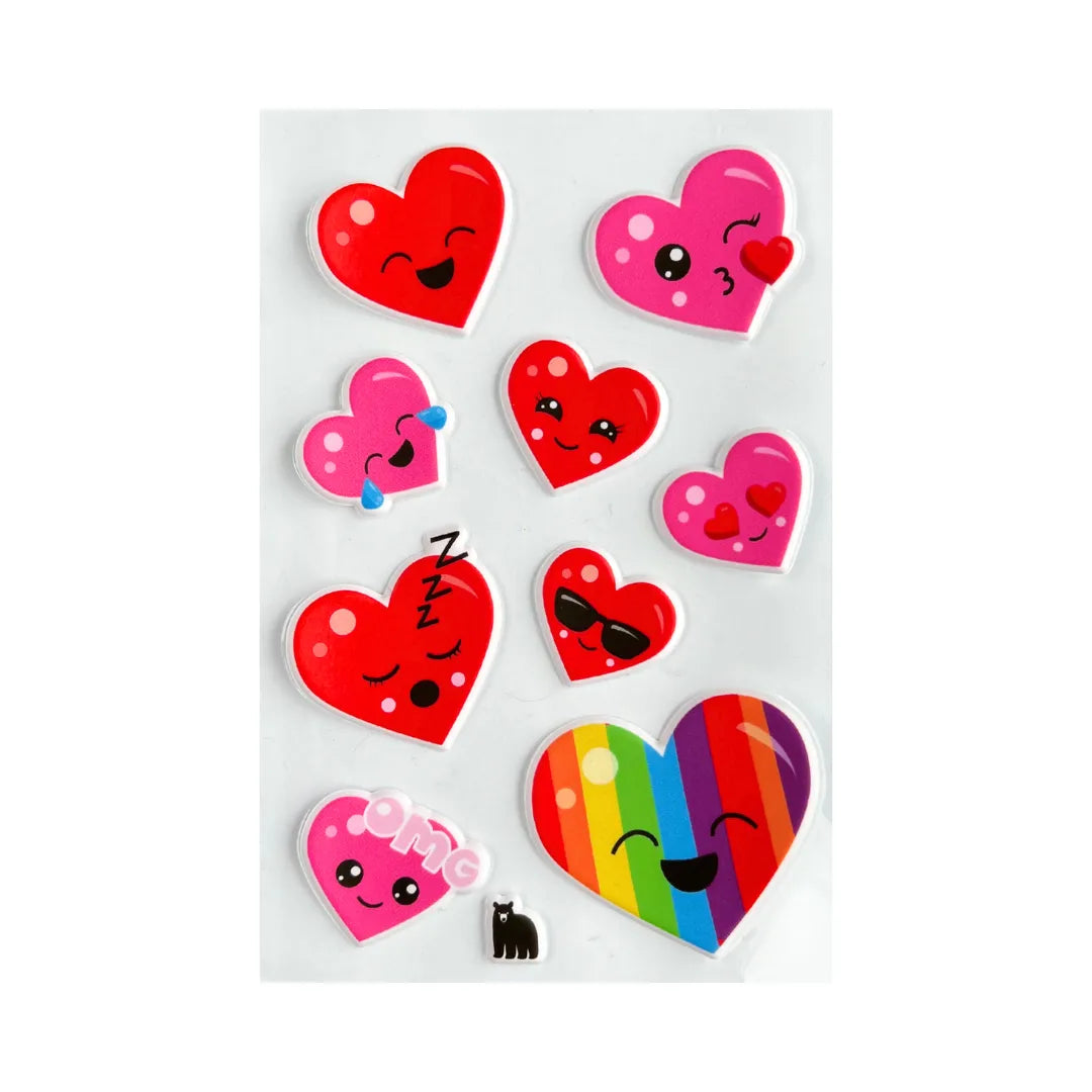 Cute Puffy Hearts