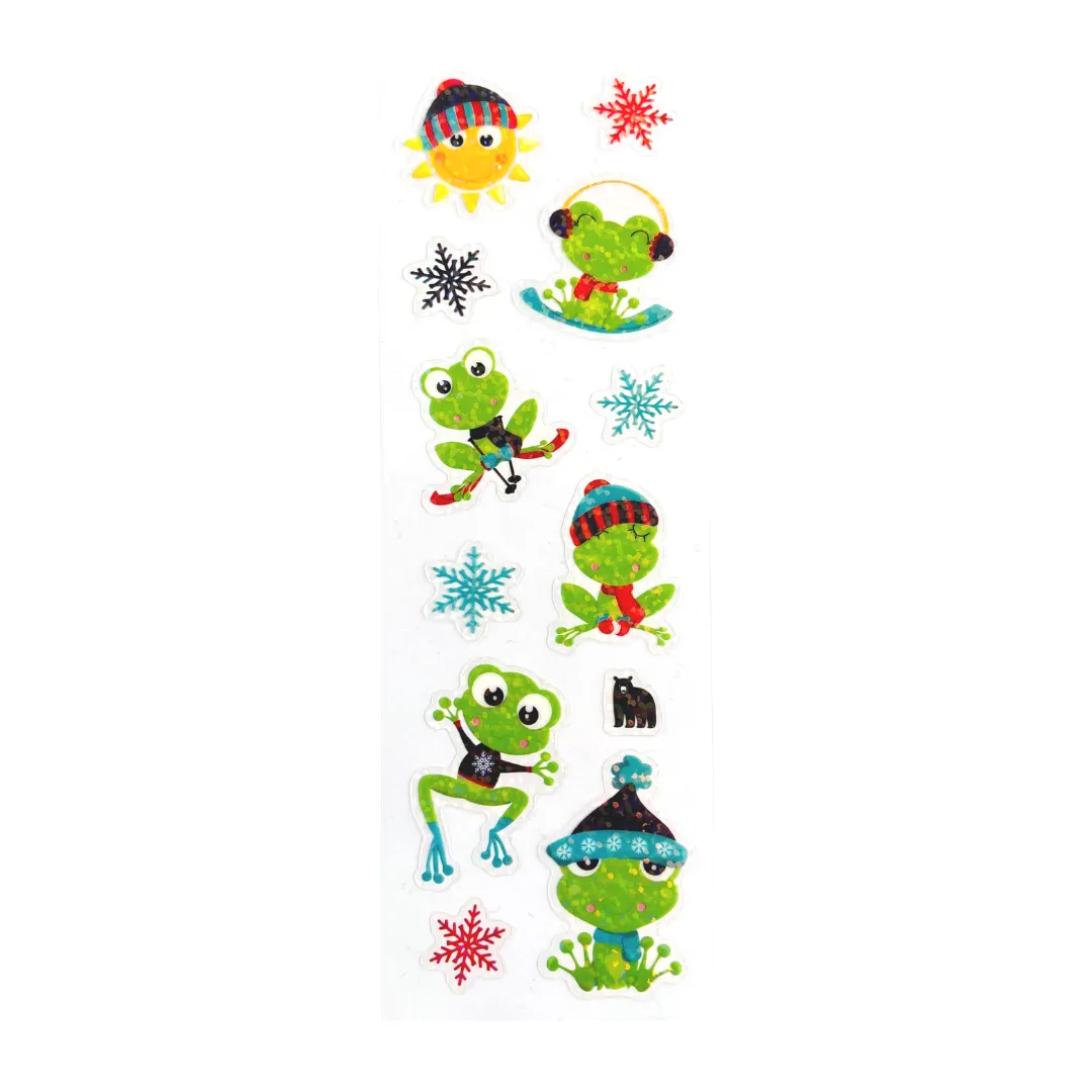 Winter Frogs - Four Bears Sticker Club