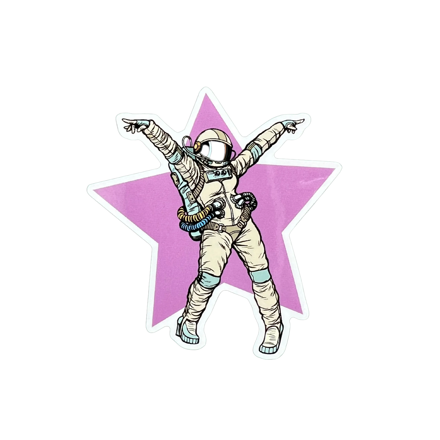 Space Disco Vinyl - Four Bears Sticker Club
