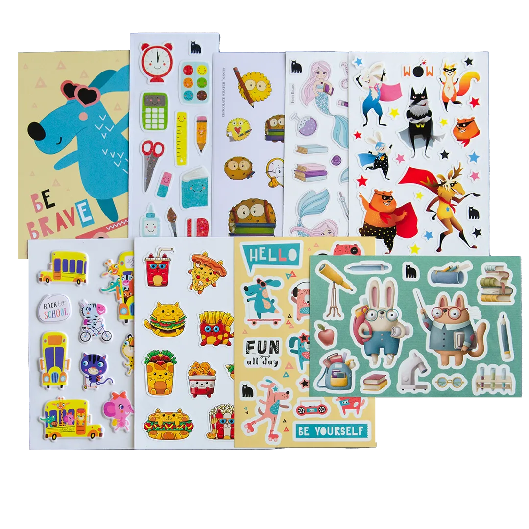 August 2022 Little Kids - Four Bears Sticker Club