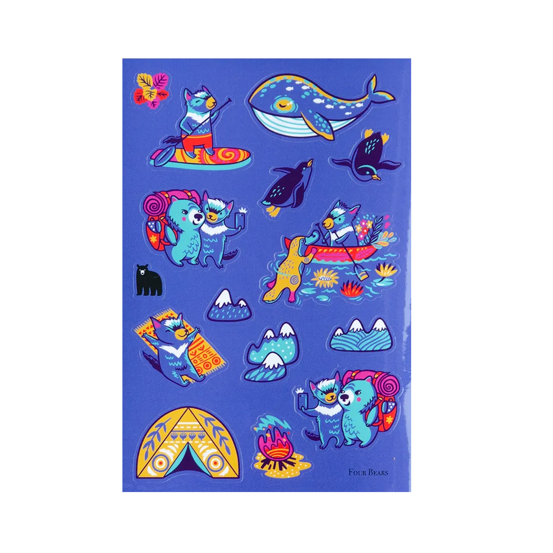 Camp Adventures - Four Bears Sticker Club
