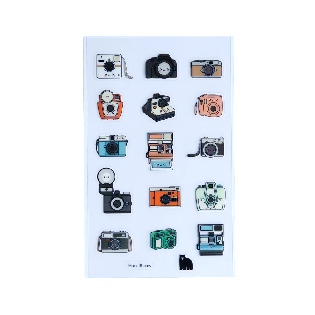 Cute Cameras - Four Bears Sticker Club