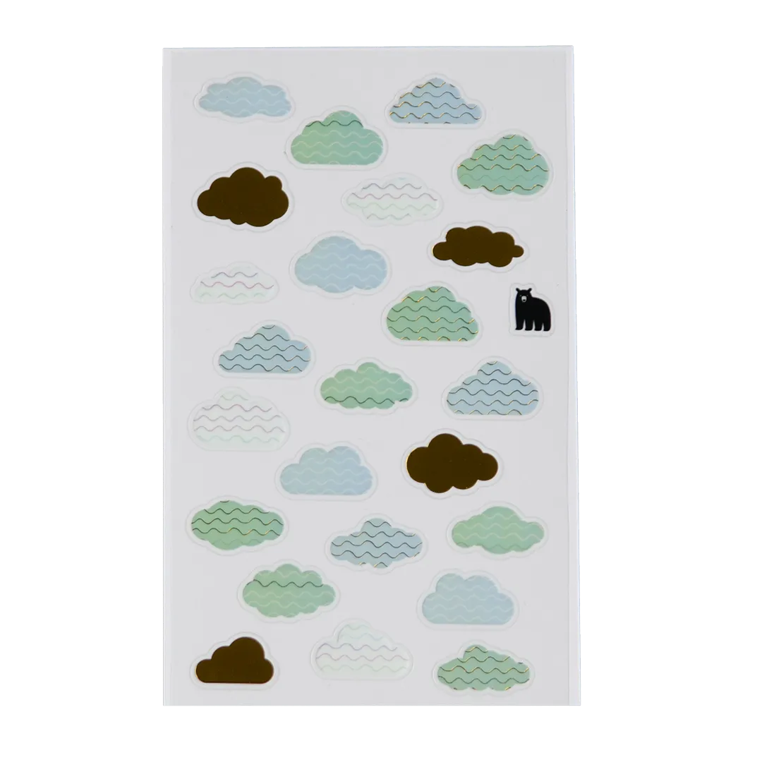 Golden Clouds - Four Bears Sticker Club