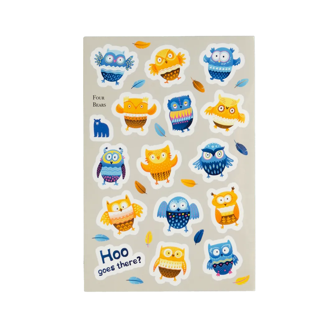 Hoo Goes There - Four Bears Sticker Club