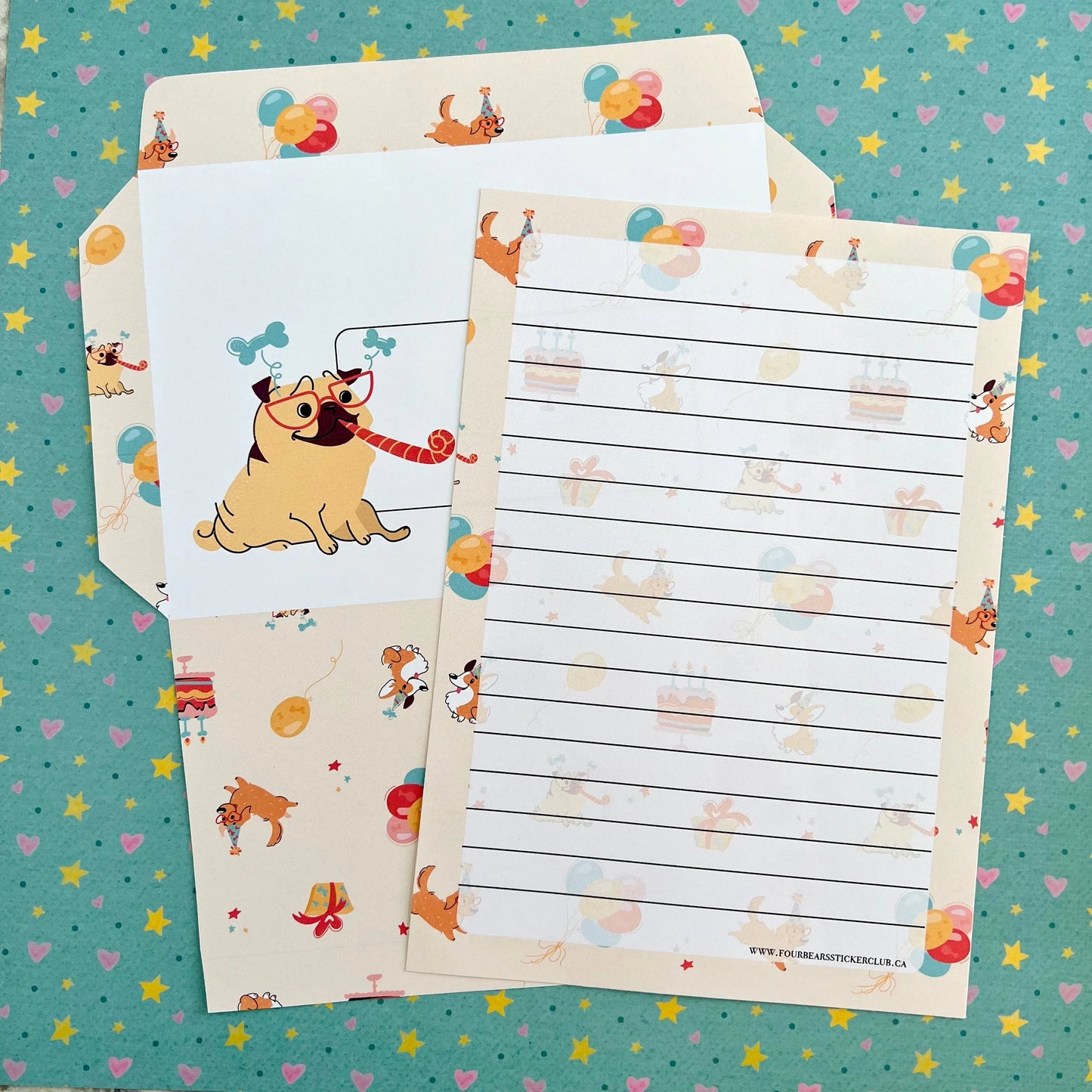 Birthday Dog Stationery