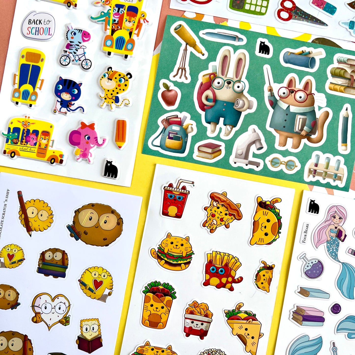 August 2022 Little Kids - Four Bears Sticker Club
