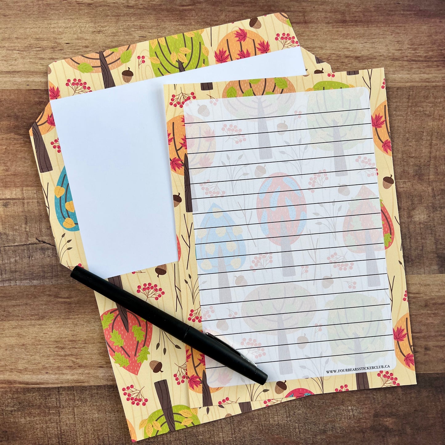 Fall Trees Stationery