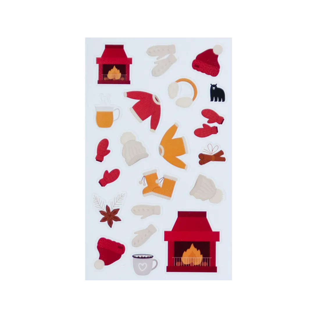 Keeping Warm - Four Bears Sticker Club