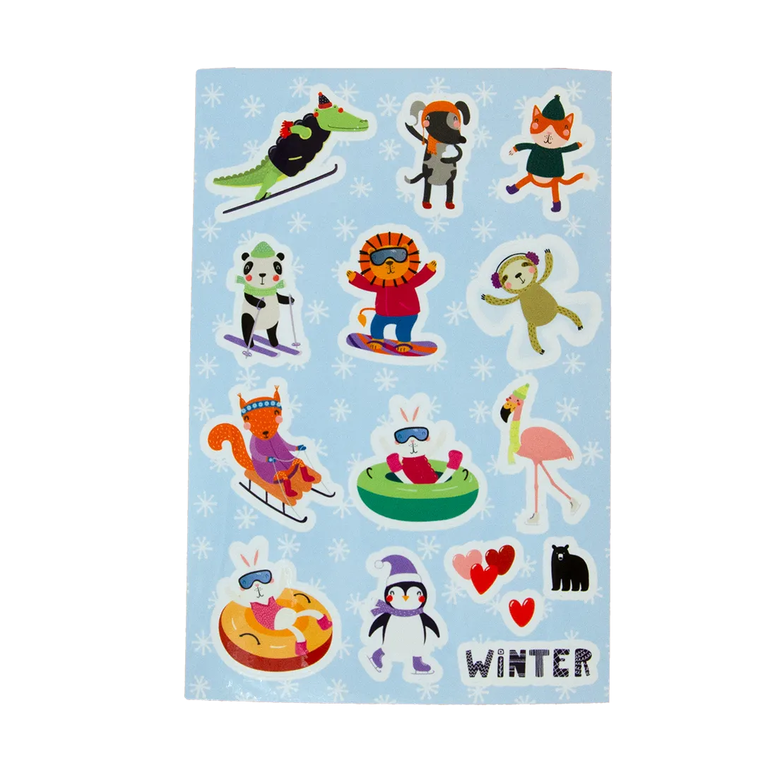 Love Winter Fun - Four Bears Sticker Club