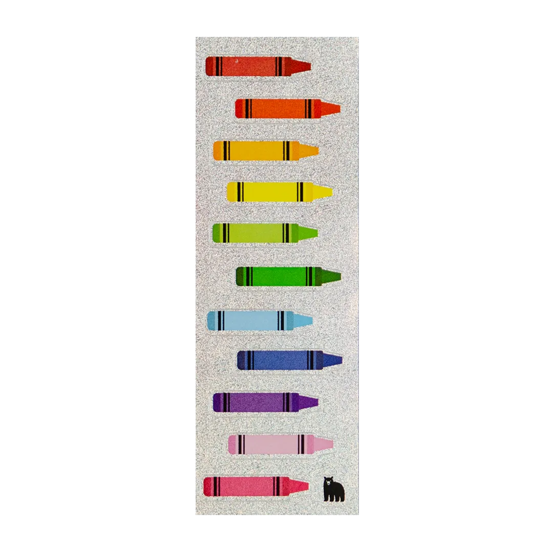 Rainbow Crayons - Four Bears Sticker Club