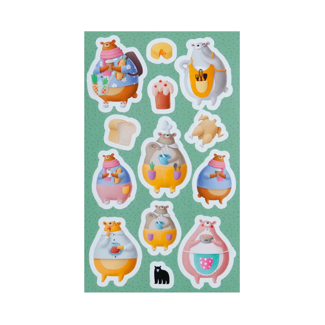 Baking Bears - Four Bears Sticker Club